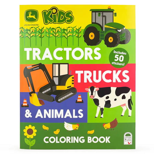 John Deere Kids Tractors, Trucks & Animals Coloring Book