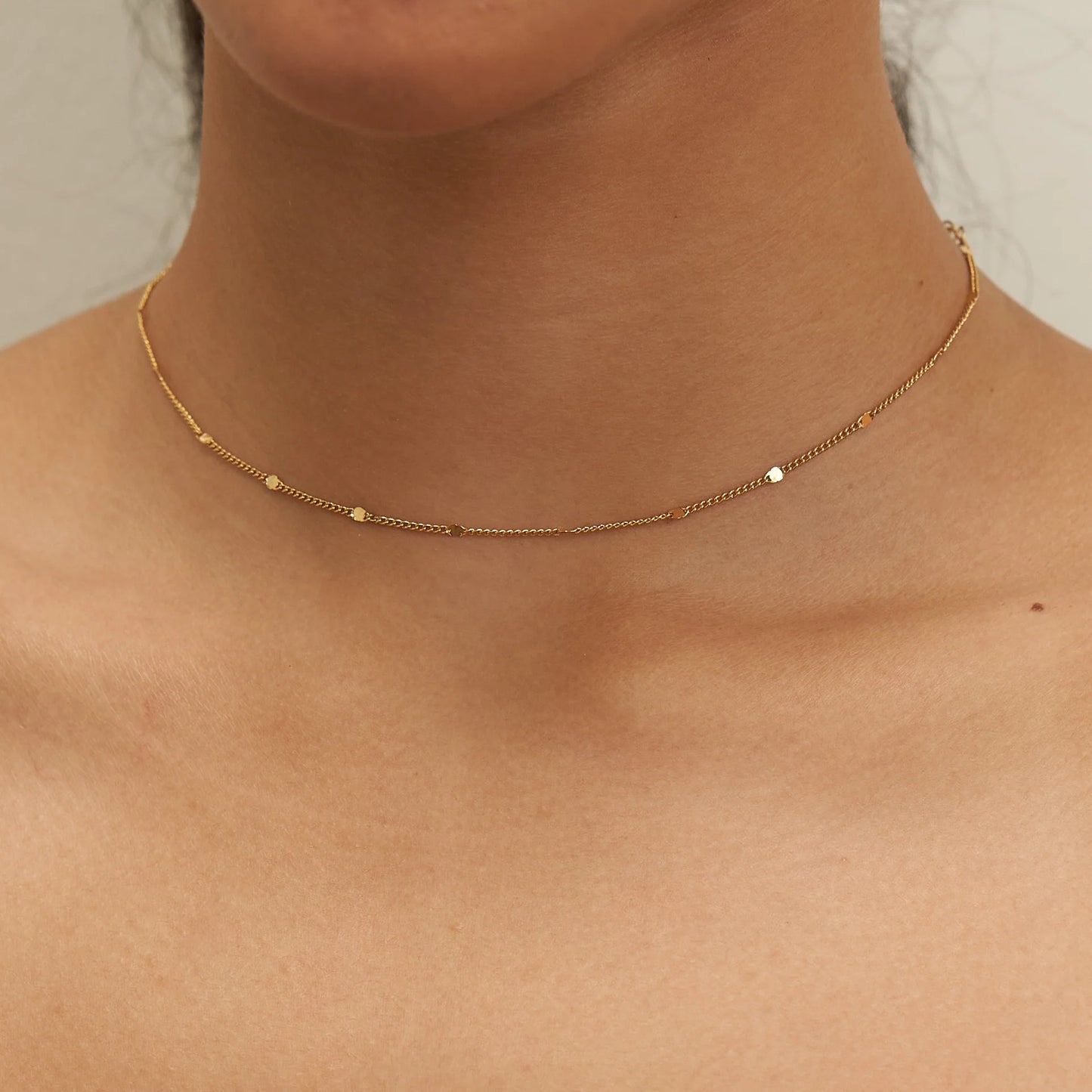 Dainty Sparkle Chain Choker | Brenda Grands