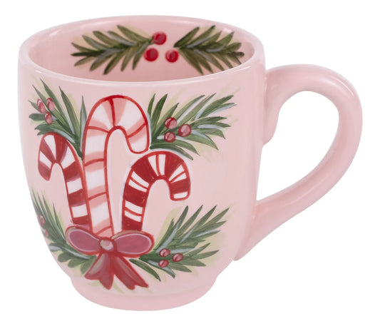 Candy Canes and Holly Mug