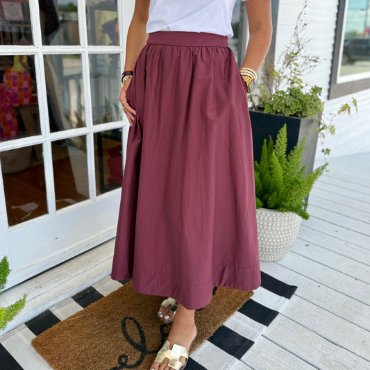 Annie Skirt | Maroon