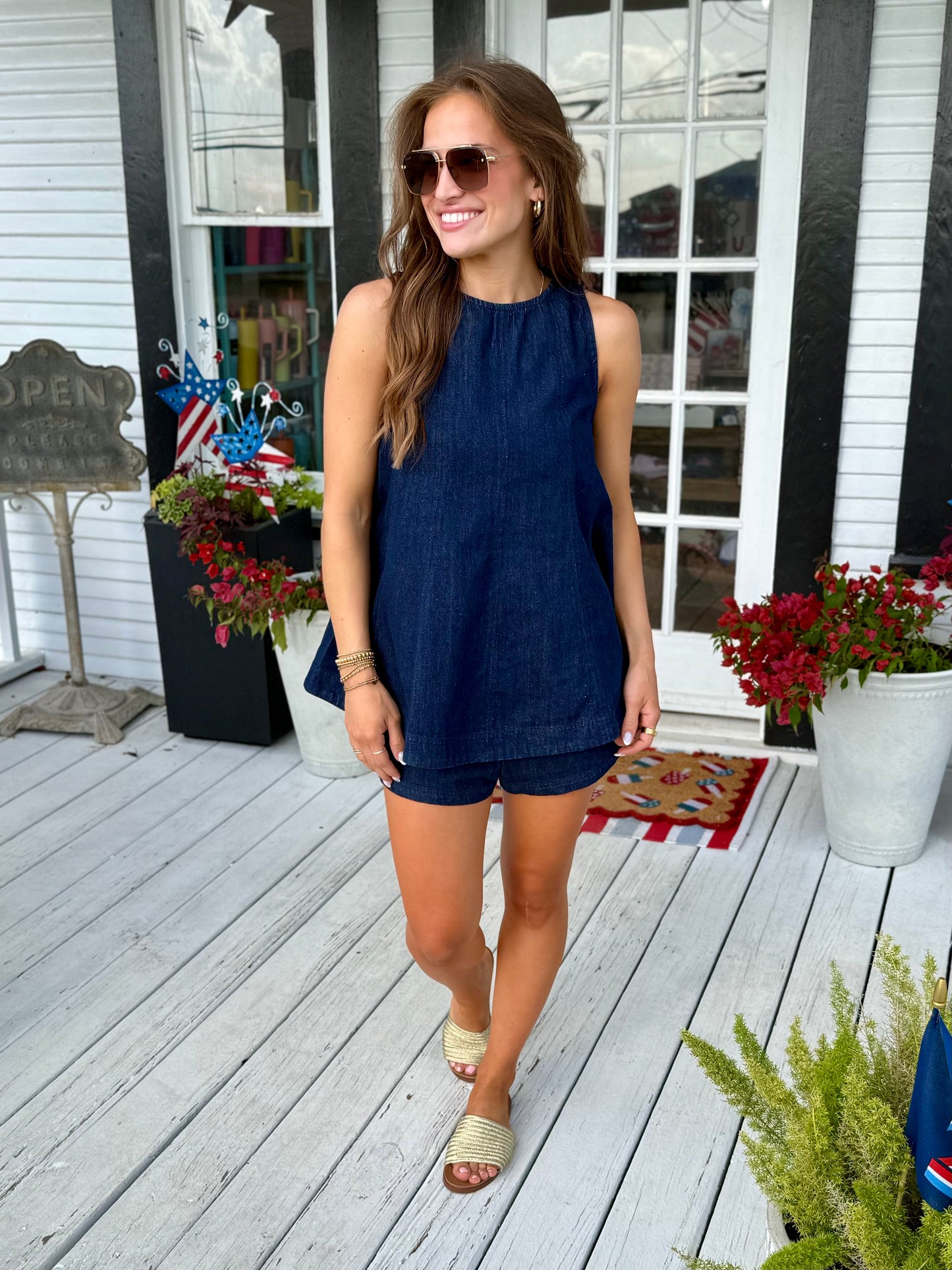 Michelle Dark Denim Set