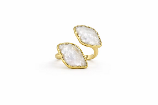Diamond Wrap Ring | Pearl