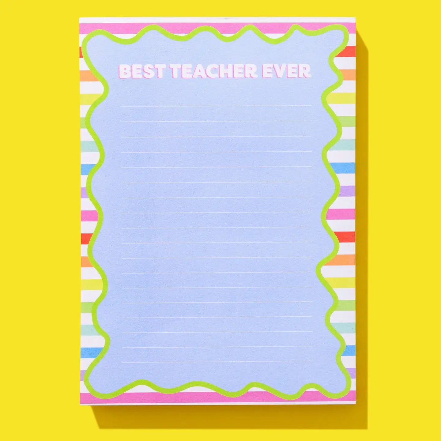 Notepad w/ Magnet - "Best Teacher Ever" - 100 Sheets