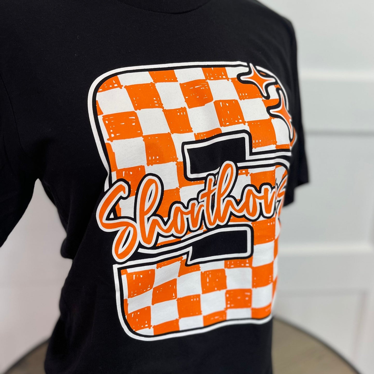 Checkered S Shorthorns Tee | Youth