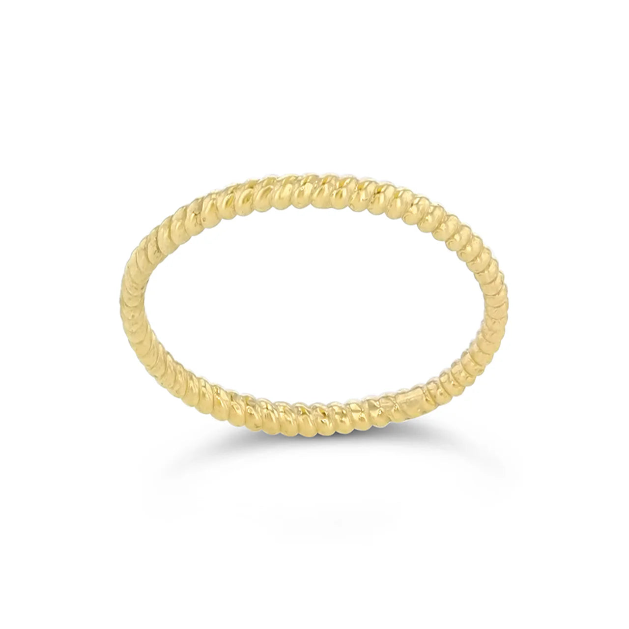 Golden Twist Skinny Scarf Ring