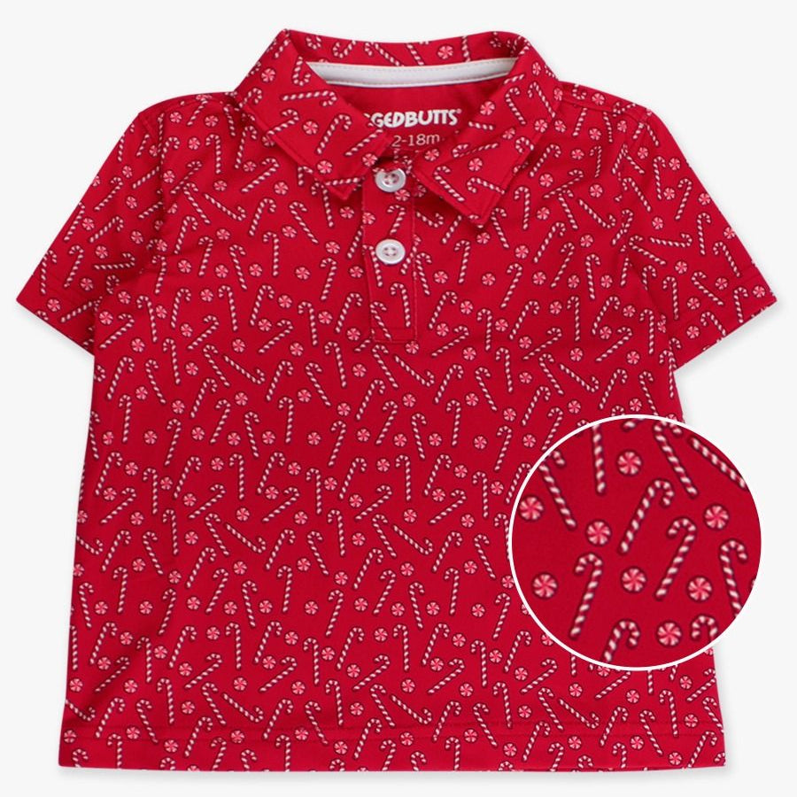 Christmas Knit Short Sleeve Performance Polo