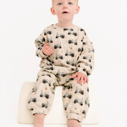 Blue Tractor Sweatsuit