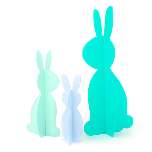 Kailo Chic Acrylic Bunnies Set of 3 | Blue