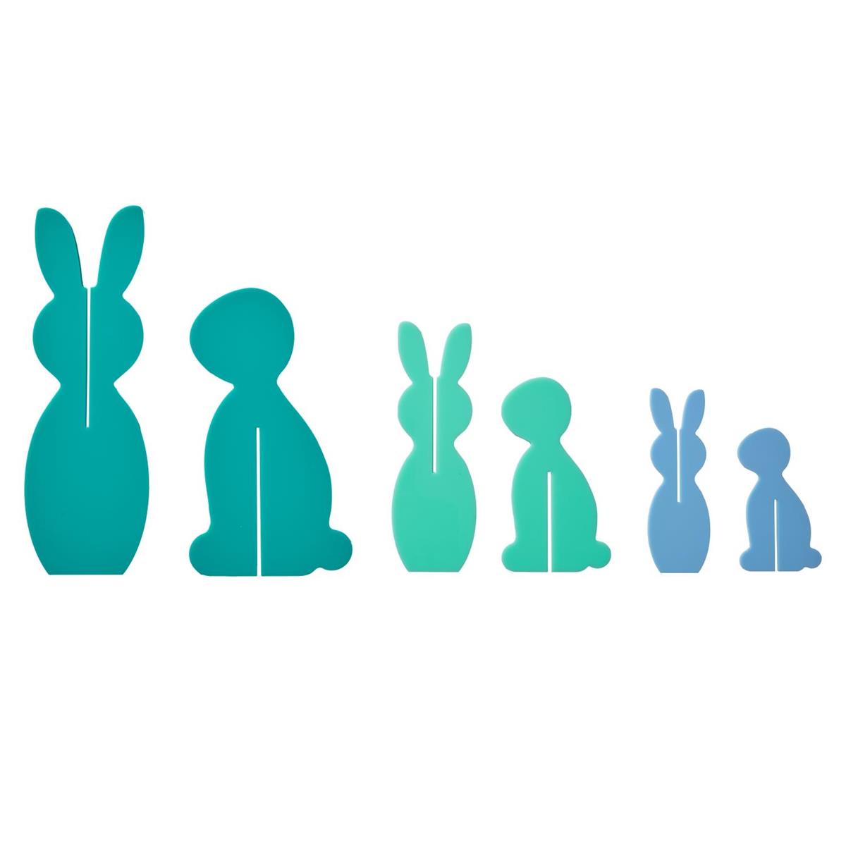 Kailo Chic Acrylic Bunnies Set of 3 | Blue