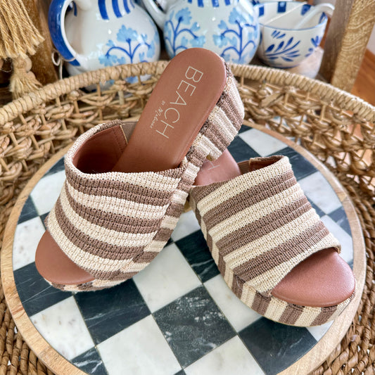 Terry Sandles | Brown Stripe