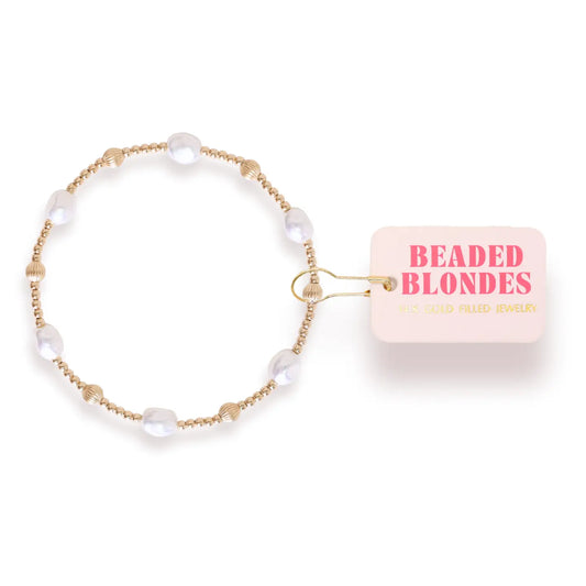 Maggie Fluted Bracelet in Gold | Extended