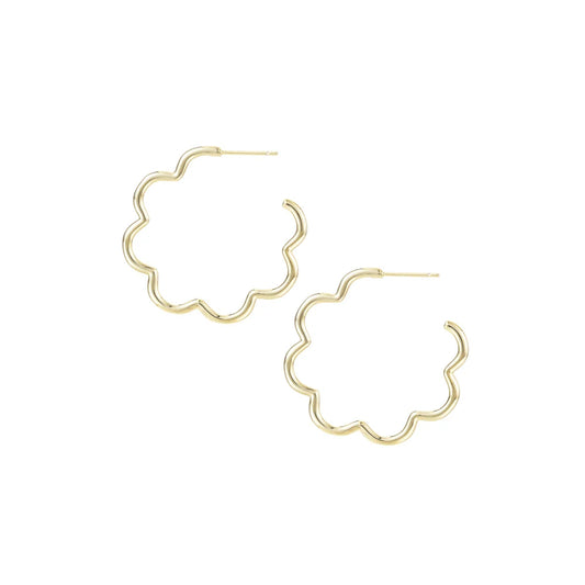 Aurora Hoop Earrings in Gold