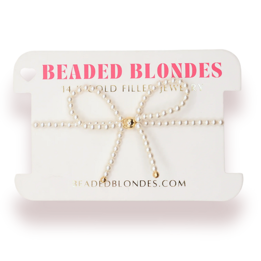 Pearl Bow Bracelet | Extended Plus