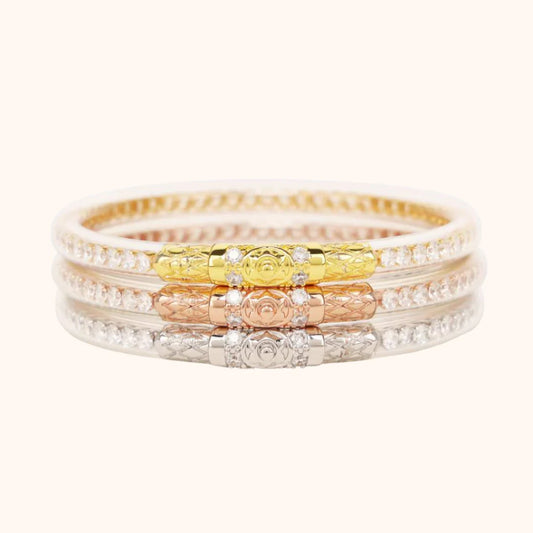 Three Queens All Weather Bangles® (AWB®) - Clear Crystal