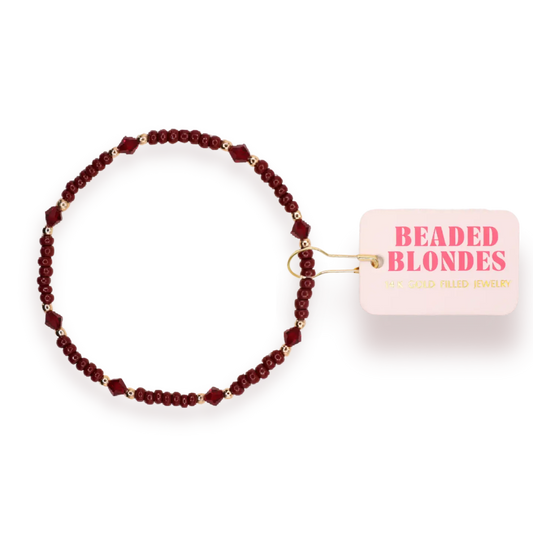 Eleanor Bracelet in Burgundy