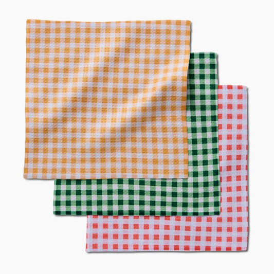 Spring Plaid Dishcloth