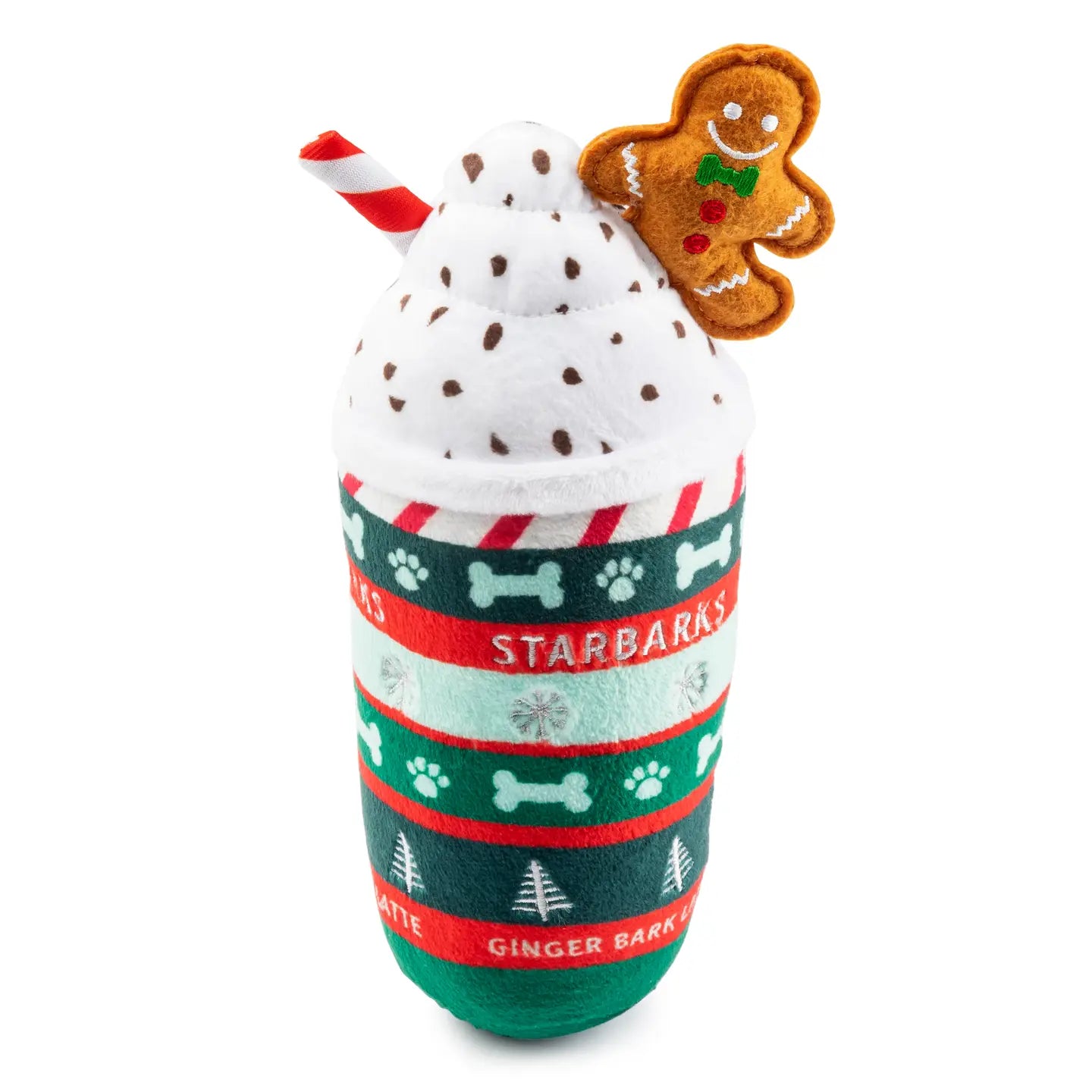 Ginger Bark Latte Christmas Dog Toy