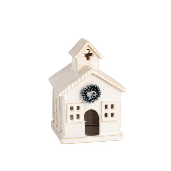 Small Ceramic Church Sitter