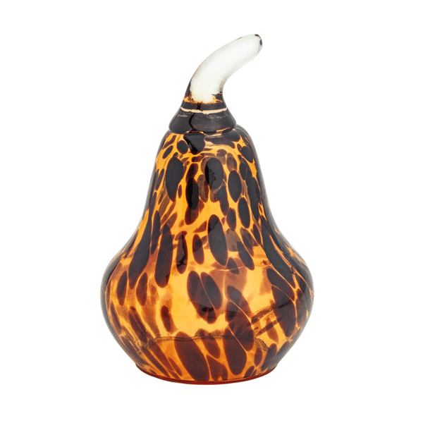 Small Tortoise Glass Pear Sitter