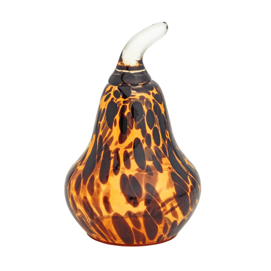 Small Tortoise Glass Pear Sitter