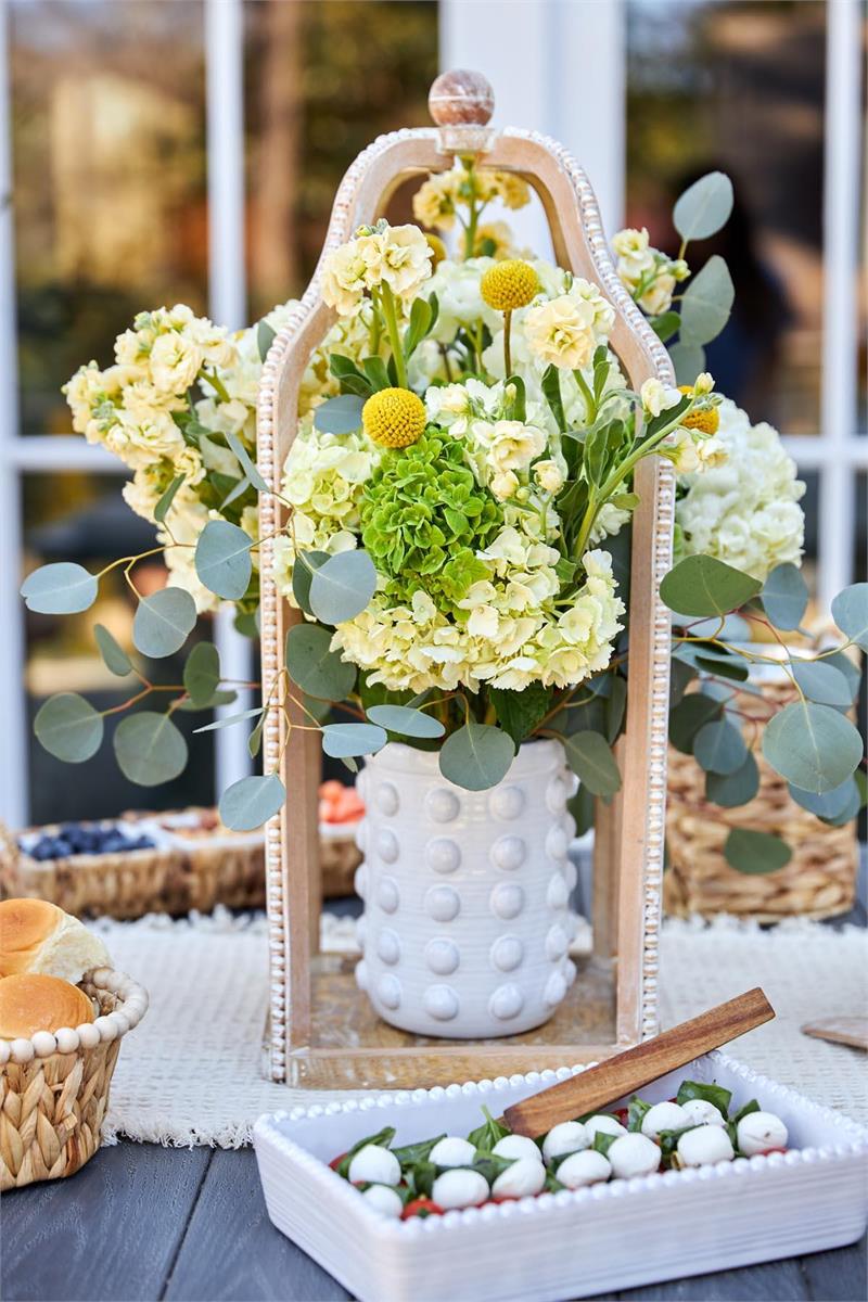 Tall Beaded Lantern