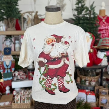 Cowboy Santa Tee