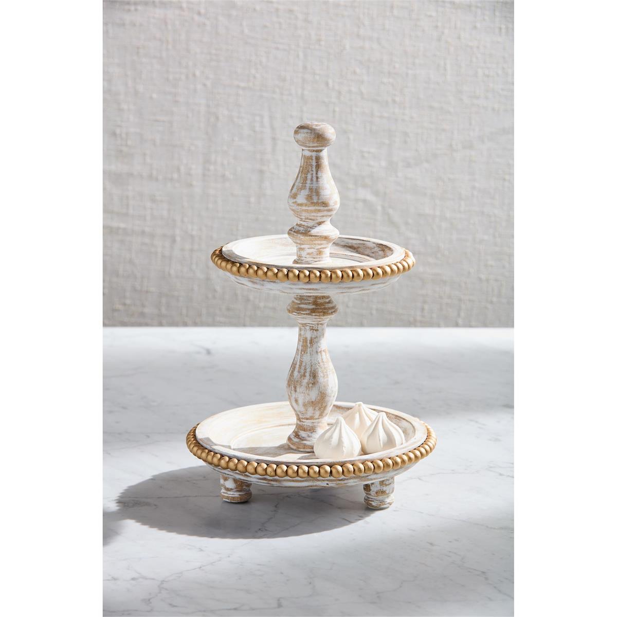 Mini Gold Bead Tiered Server