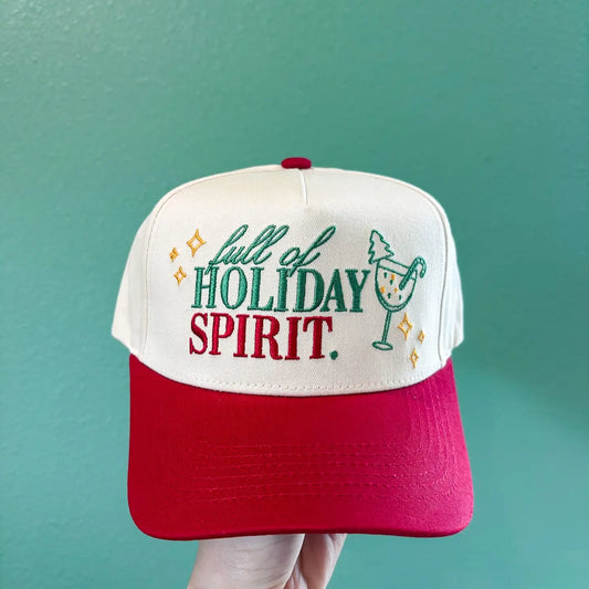 Full of Holiday Spirit Canvas Cap