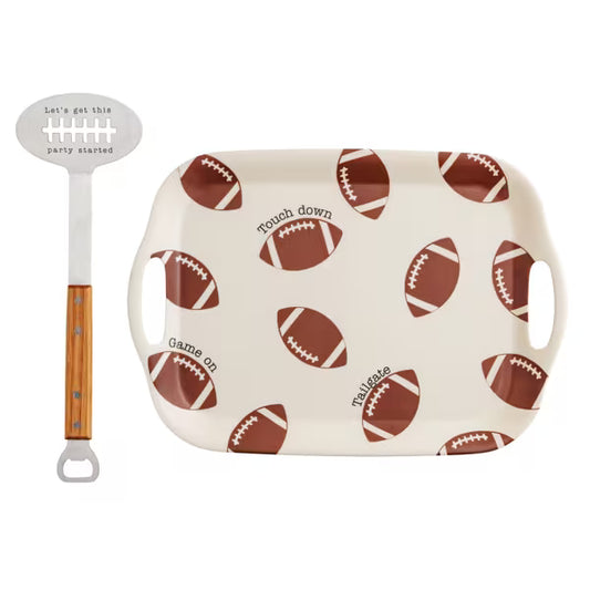 Football Tray With Spatula
