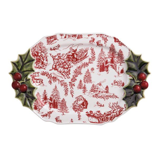 Holly Serving Platter