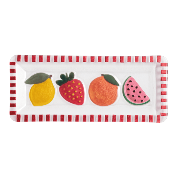 Fruit Fused Glass Plate