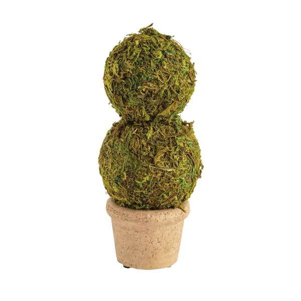 Double Moss Covered Topiary