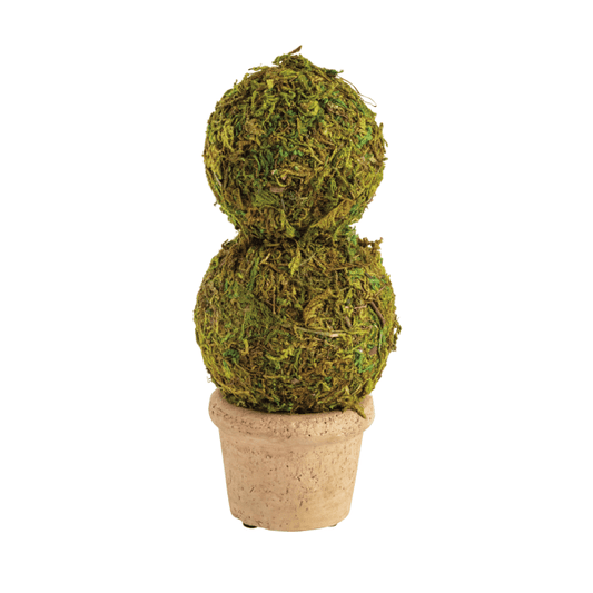 Double Moss Covered Topiary