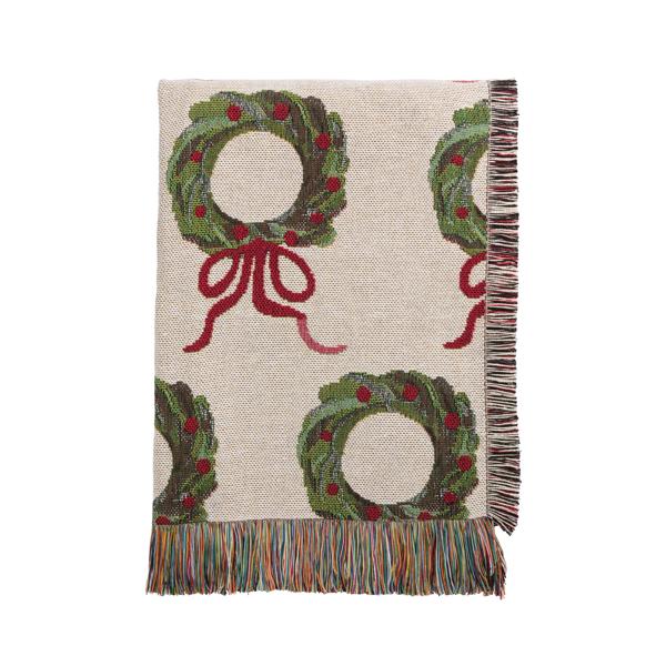 Wreath Jacquard Blanket