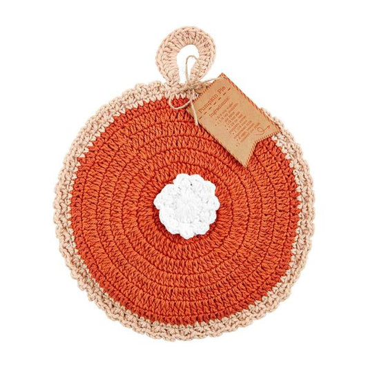 Pumpkin Pie Crochet Pot Holder