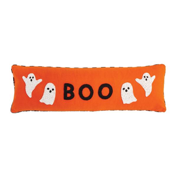 Boo Long Beaded Pillow