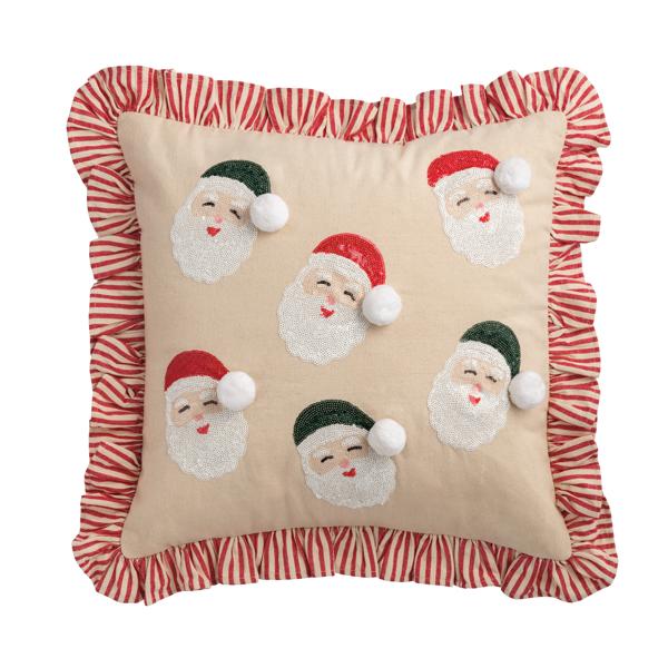 Santa Sequin Pillow