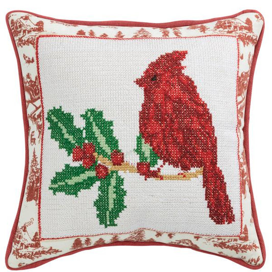Square Cardinal Pillow