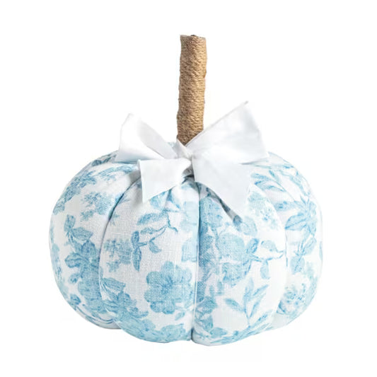 Small Blue Patterned Pumpkin