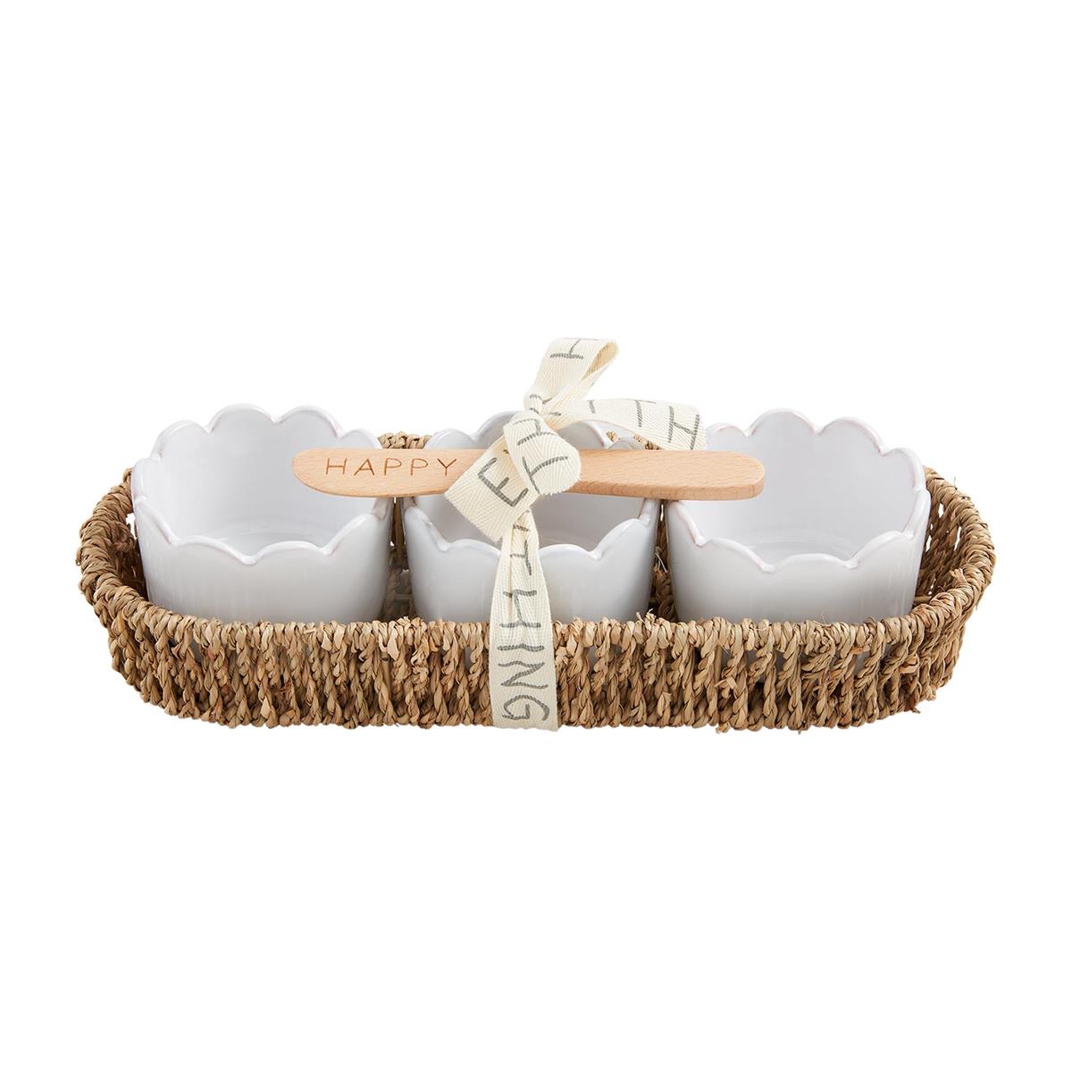 Scallop Tidbit & Basket Set