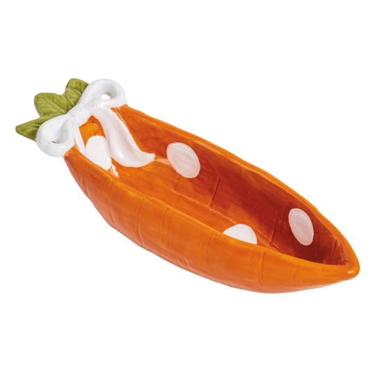 Orange Polka Dot Carrot Candy Dish