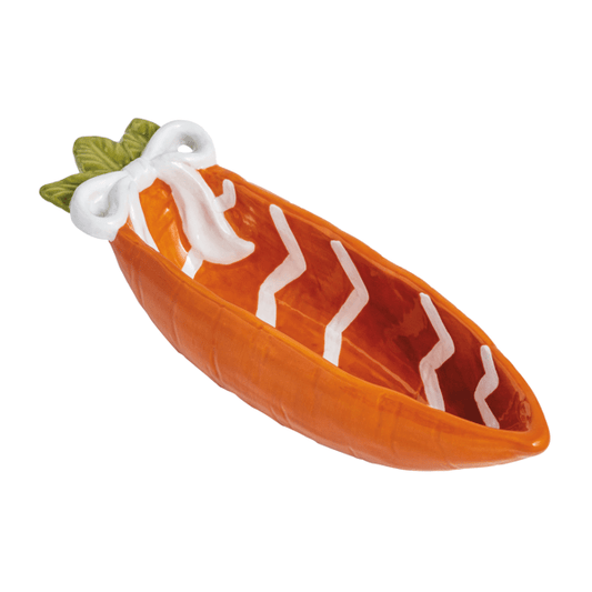 White Stripe Carrot Candy Dish