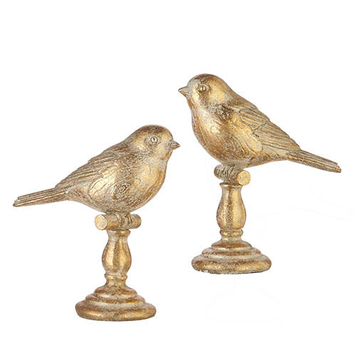 Gold Leaf Bird Finial