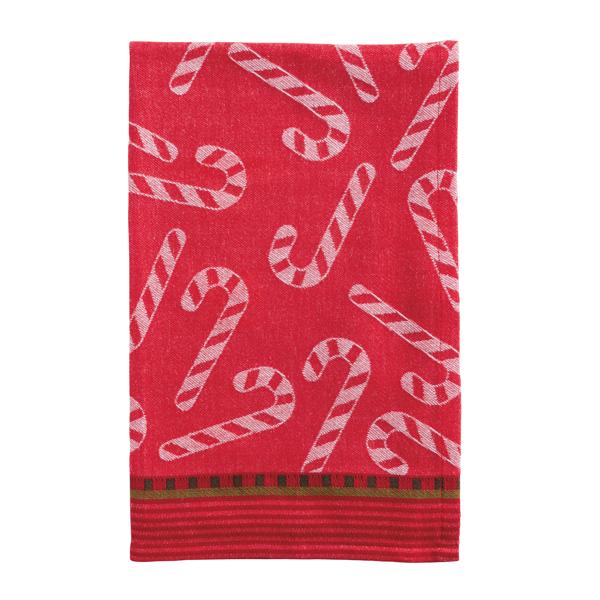 Candy Cane Jacquard Towel