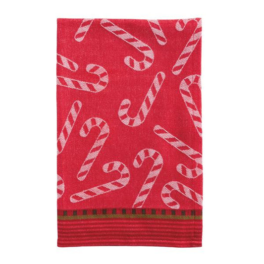 Candy Cane Jacquard Towel