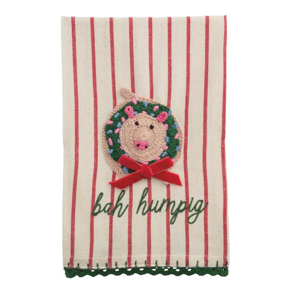 Christmas Pig Towel
