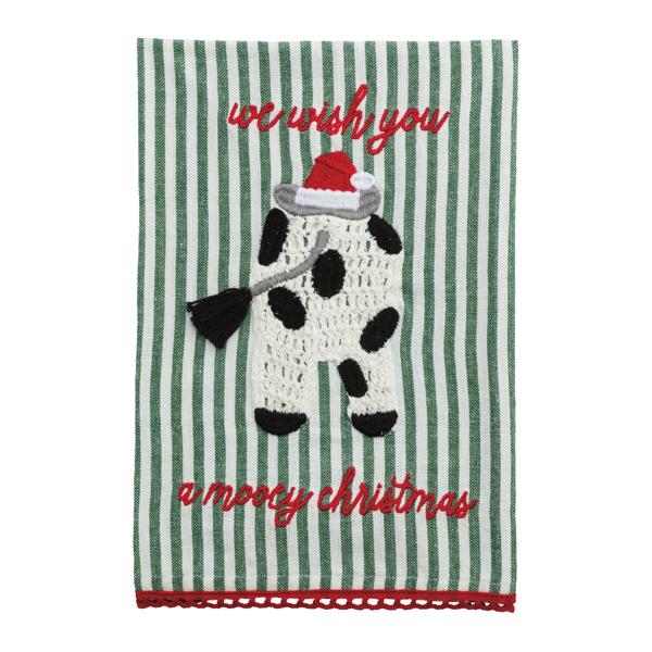 Christmas Cow Towel