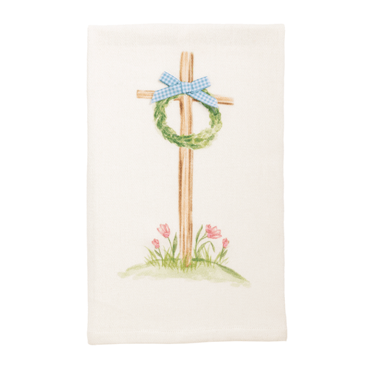 Easter Cross With Wreath Towel