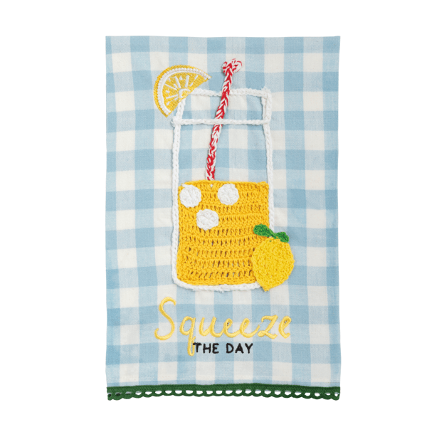 Lemon Squeeze Crochet Towel