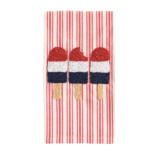Ice Pop Beaded Americana Towel